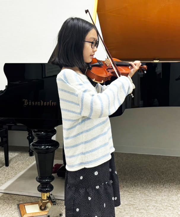 ヴァイオリンレッスンの様子